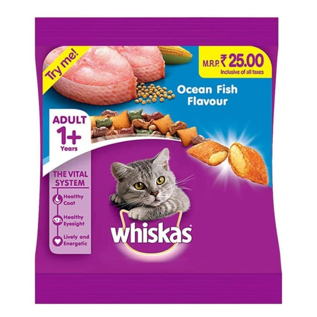 Whiskas Ocean Fish Adult 1+ years Cat Dry Food (50g)