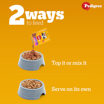 Pedigree Meat & Milk and Chicken Chunks in Gravy Puppy Dry and Wet Food Combo