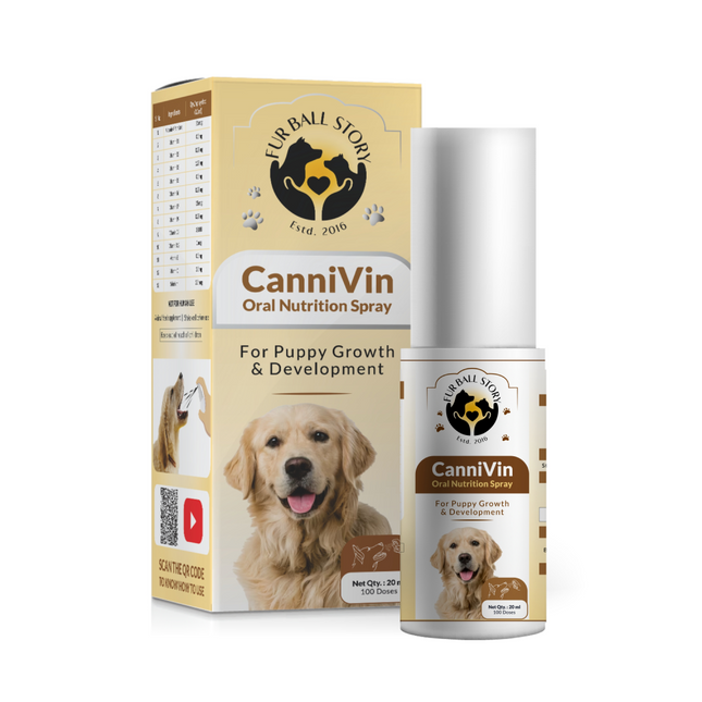 FurBall Story Cannivin Healthy Bones & Teeth Oral Nutritional Spray for Dogs