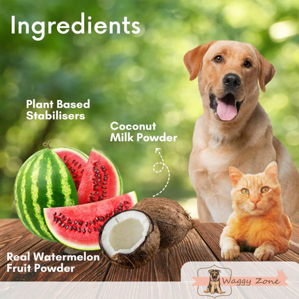 Waggy Zone Watermelon Aquamelon Ice Cream for Pets