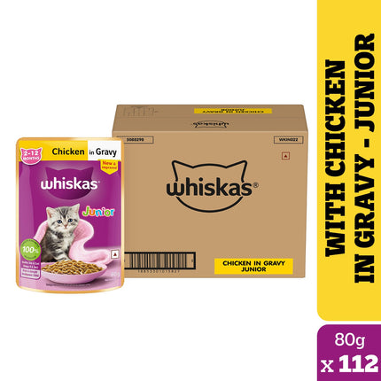 Whiskas Chicken in Gravy Meal Kitten Wet Food