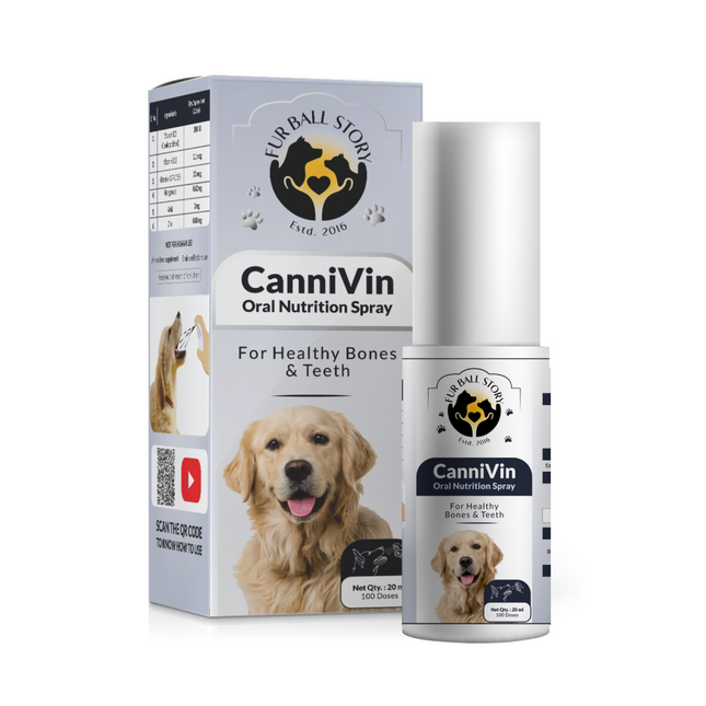 FurBall Story Cannivin Puppy Growth & Development Spray for Dogs (Limited Shelf Life)