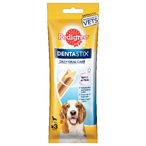 Pedigree Dentastix Oral Care for Adult (Medium Breed of 10 to 25 kg) Dog Treats(77g)
