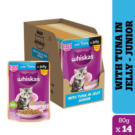 Whiskas Tuna in Jelly Kitten (2-12 Months) Cat Wet Food