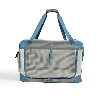 Fofos Outdoor Camping Carrier for Dogs and Cats (Grey/Blue)