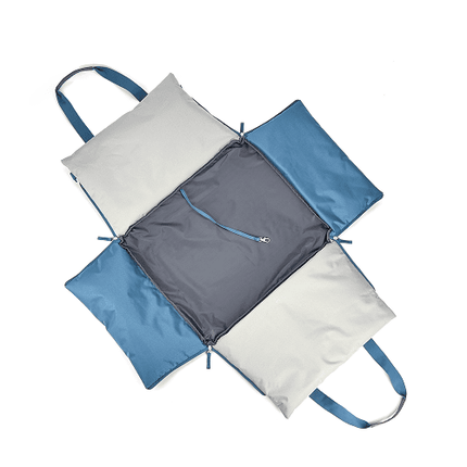 Fofos Car Seat Carrier for Dogs and Cats (Grey/Blue)