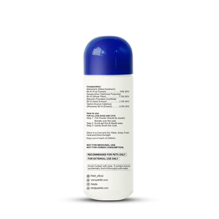 Petvit Tick Repellent Powder for Dogs and Cats