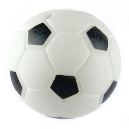 Trixie Football Vinyl Toy and Basil Squeaky Rubber Ball Toys Combo for Dogs