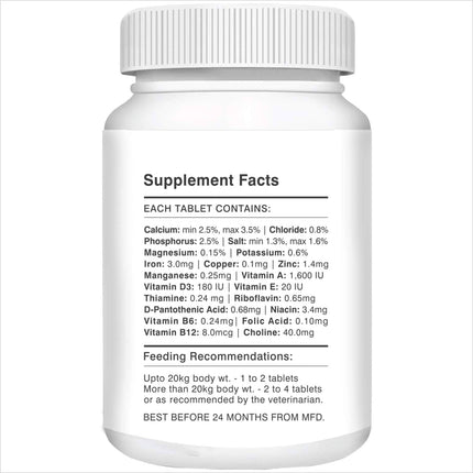 Drools Absolute Vitamin and Absolute Calcium Dog Supplement Tablets Combo