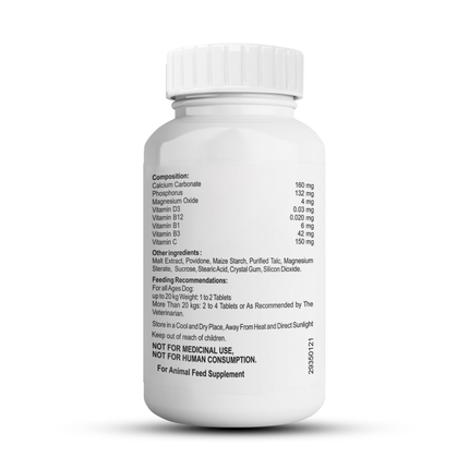 Petvit Calcium Tablets for Dogs and Cats