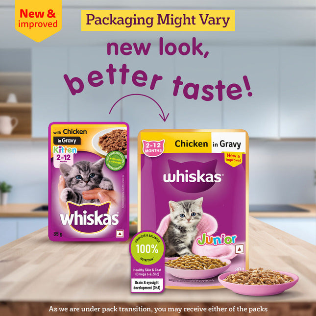 Whiskas Chicken in Gravy Meal Kitten Wet Food