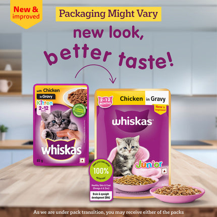 Whiskas Chicken in Gravy Meal Kitten Cat Wet Food