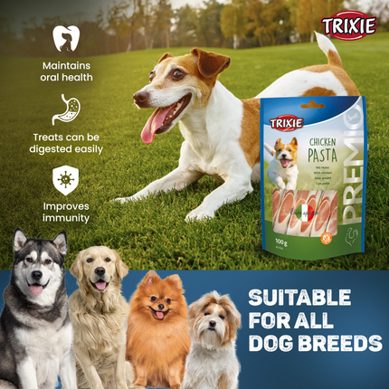 Trixie Premio Chicken Pasta and Fish and Chicken Rolls Dog Treats Combo
