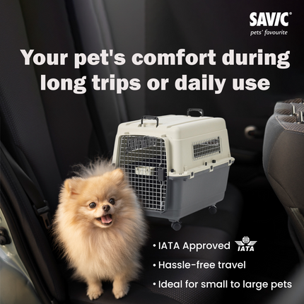 Savic Andes 5 Carrier for Dogs and Cats (Ivory)