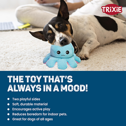 Trixie Reversible Octopus Plush Toy for Dogs (Yellow)