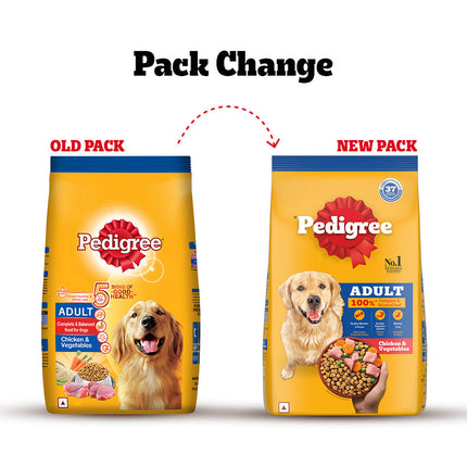 Pedigree Chicken and Vegetables Adult Dog Dry Food