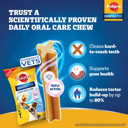 Pedigree Dentastix Oral Care for Adult (Large Breed of 25 kg+) and Grilled Liver Tasty Jerky Dog Treats Combo