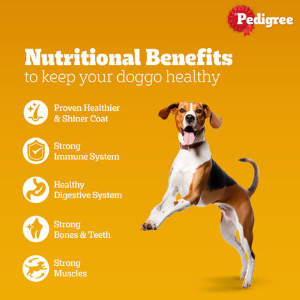 Pedigree Meat & Milk and Chicken Chunks in Gravy Puppy Dry and Wet Food Combo