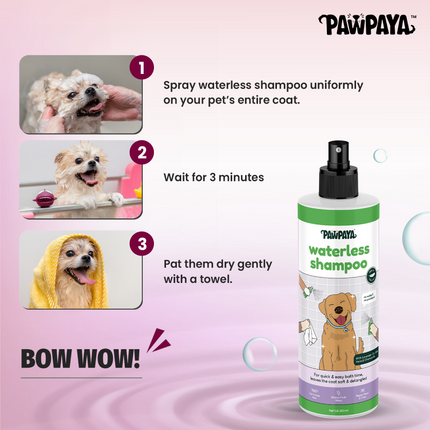 Pawpaya Waterless Shampoo for Dogs