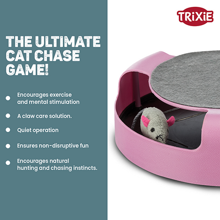 Trixie Catch The Mouse Toy for Cats (Pink)