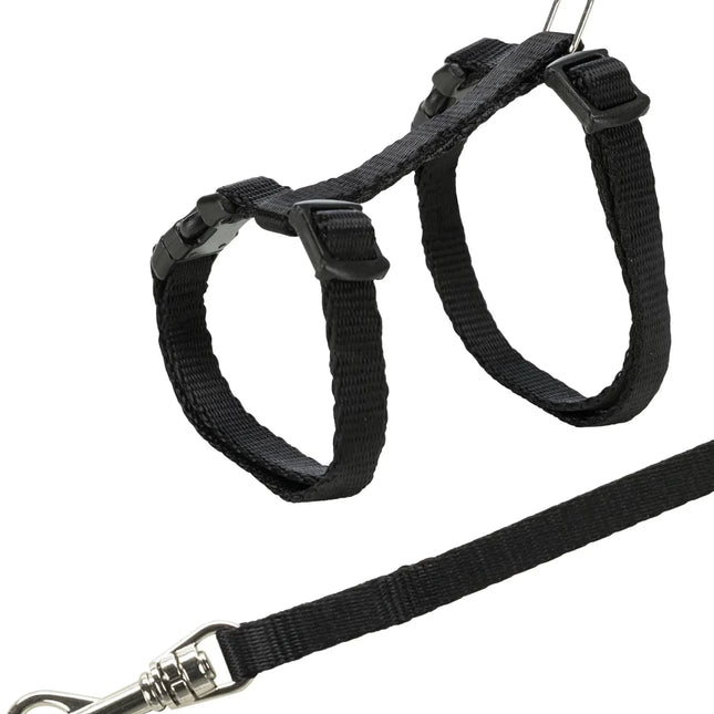 Trixie Harness with Leash for Cats & Kittens (Black)