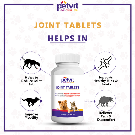 Petvit Joint Tablets for Dogs and Cats
