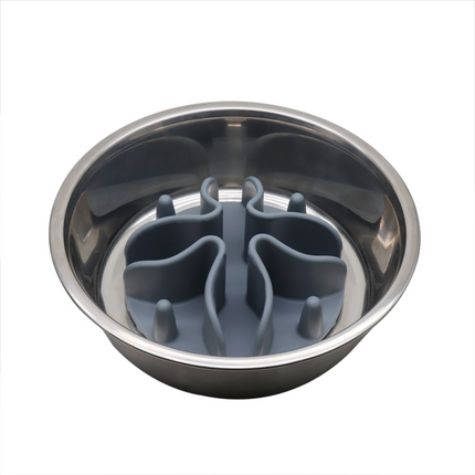 Talking Dog Club Slow Feeder Bowl Attachment for Dogs and Cats (Black)