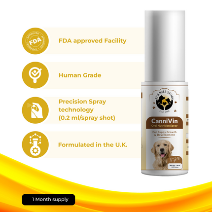 FurBall Story Cannivin Healthy Bones & Teeth Oral Nutritional Spray for Dogs