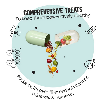 Bark Out Loud Immunity Multi Vitamin Chew Stix and Henlo Chicken Jerky Treat Combo for Dogs