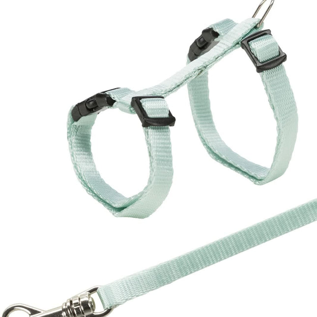 Trixie Harness with Leash for Kittens (Pastel Green)