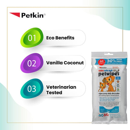 Petkin Petwipes for Dogs and Cats