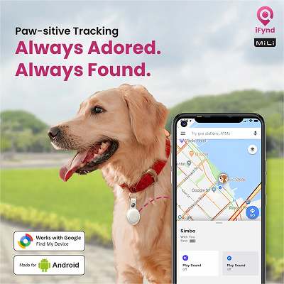 Mitag Go Anti Loss Device with Keychain for Dogs and Cats (Brown) | Android