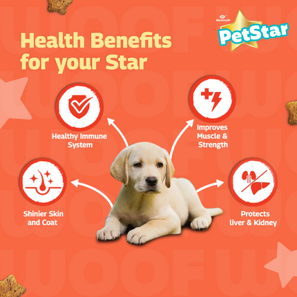 Mankind Petstar Chicken & Wheat Puppy Dry Food and Chunky Chicken Gravy Puppy Dog Wet Food Combo