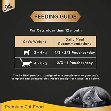 Me O Delite Tuna with Bonito in Jelly and Sheba Tuna Pumpkin & Carrot In Gravy Rich Premium Adult Fine Cat Wet Food Combo