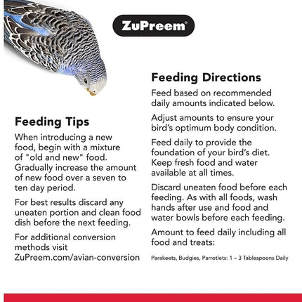 ZuPreem Fruit Blend Bird Food for Small Birds and JiMMy Exclusive Daily Mix Budgies Bird Food Combo