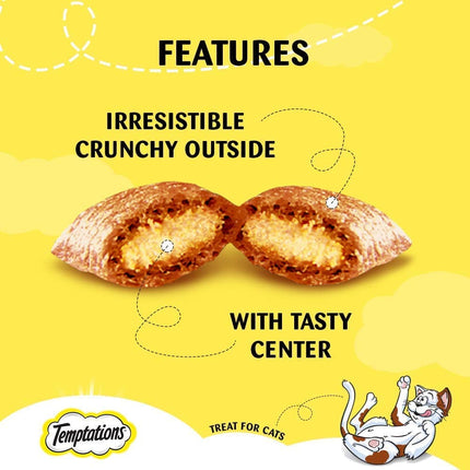 Temptations Savoury Salmon, Seafood Medley and Tempting Tuna Flavour Cat Treats Combo