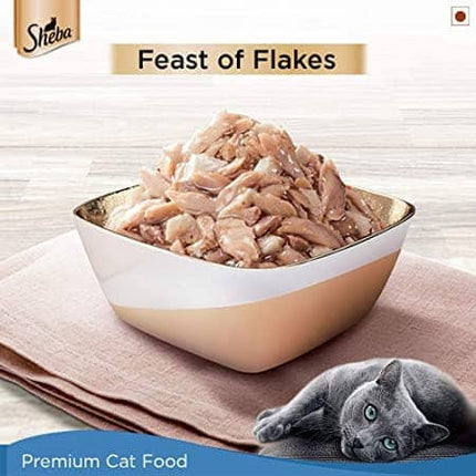 Sheba Maguro & Bream Fish Mix Premium Cat Wet Food Combo and Chicken Flavour Irresistible All Life Stage Cat Dry Food