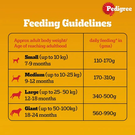 Pedigree Chicken and Vegetables Adult Dog Dry Food