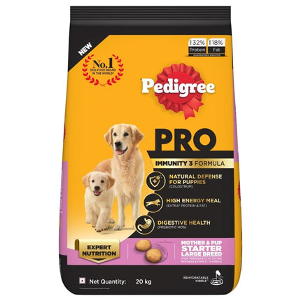 Pedigree PRO Expert Nutrition Lactating/Pregnant Mother & Puppy Starter (3 to 12 Weeks) Small Breed Dog Dry Food (Limited Shelf Life)
