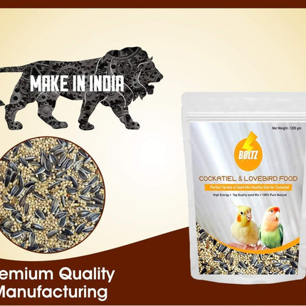 Boltz Cockatiel & Lovebird Food