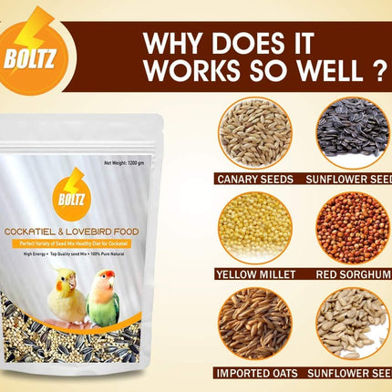 Boltz Cockatiel & Lovebird Food