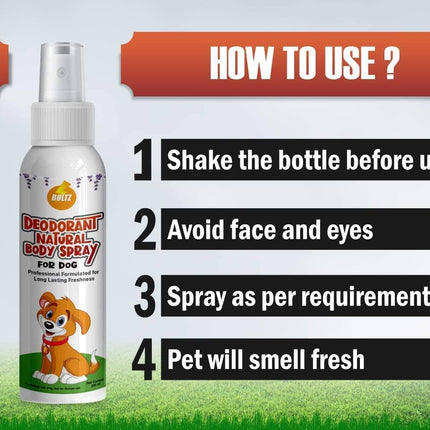 Boltz Body Spray Perfume Deodorizers for Dogs and Cats