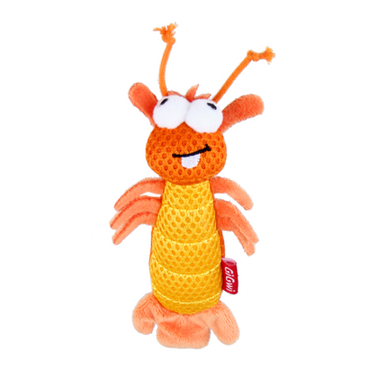 GiGwi Dental Mesh Shrimp Toy for Cats (Orange)