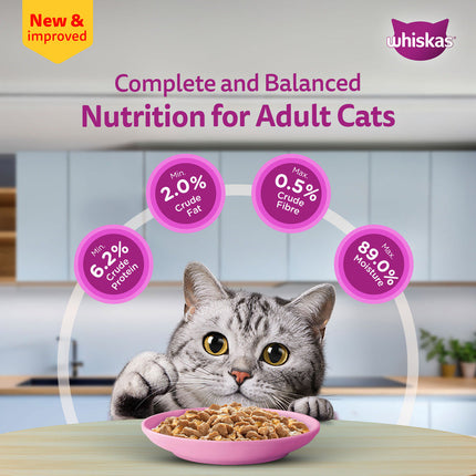 Whiskas Salmon in Gravy Meal Adult Cat Wet Food