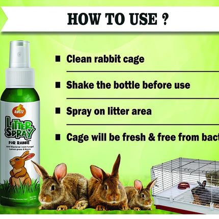 Boltz Antibacterial Litter Spray for Rabbit