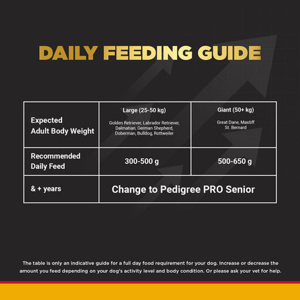Pedigree PRO Expert Nutrition Active Adult (18 Months Onwards) Large Breed Dry Food and Dentastix Oral Care for Adult (Large Breed of 25 kg+) Treats Combo for Dogs