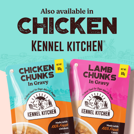 Kennel Kitchen Lamb Chunks in Gravy Puppy & Adult Wet Dog Food