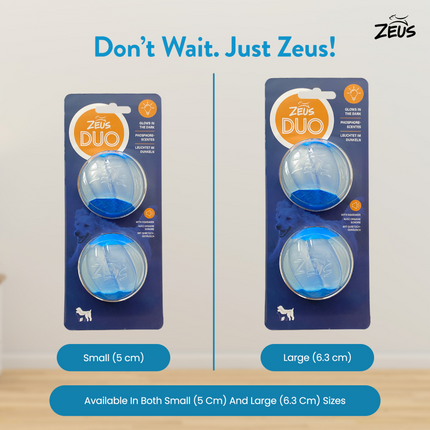 Chip Chops Chicken Tenders Treats, Trixie Duck Latex Toy and Zeus Squeaker & Glow DUO Ball for Dogs Combo