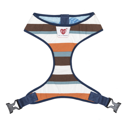 Pet And Parents Stripy Feathers Reversible Harness for Dogs