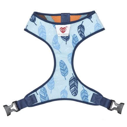 Pet And Parents Stripy Feathers Reversible Harness for Dogs
